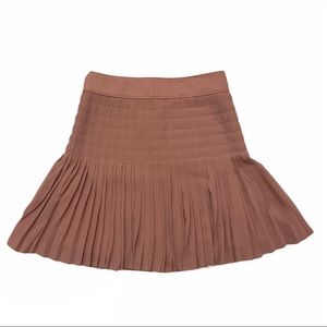 J. Crew 00 dusty pink pleated high a line skirt